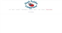 Desktop Screenshot of duckpuddlecampground.com